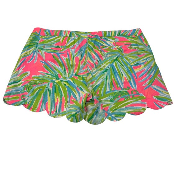 Lilly Pulitzer The Buttercup 5" Tiki Pink Royal Lime Shorts, 10 - Picture 9 of 11